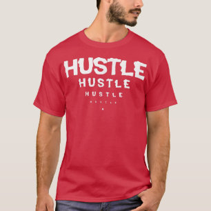Camiseta Mens HUSTLE Gym Fitness Workout Bodybuilding Motiv