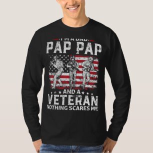 Camiseta Mens I M A Dad Pap Pap Veterano Día Del Padre