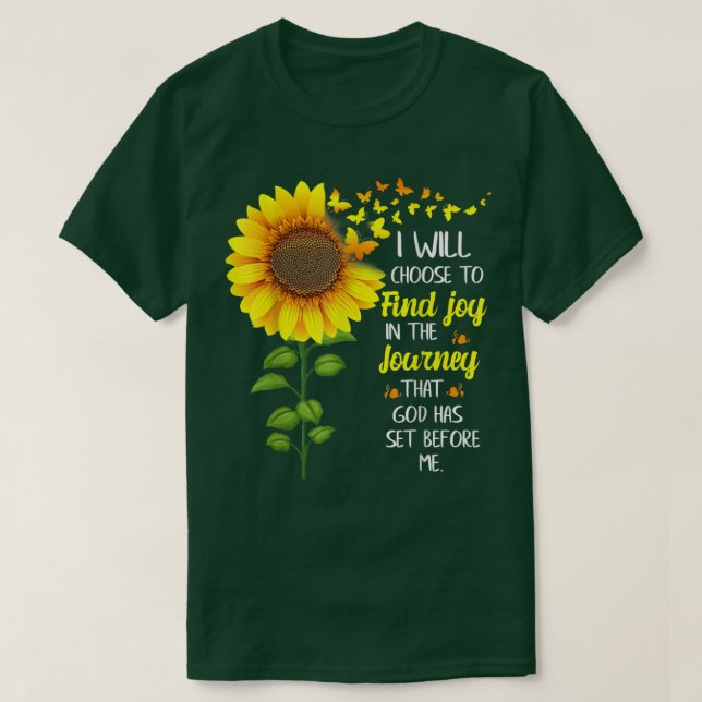 Camiseta Mens I will choose to find joy in journey Hippie S (Diseño del anverso)