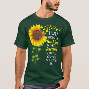Camiseta Mens I will choose to find joy in journey Hippie S