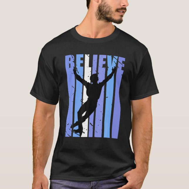 Camiseta Mens Ice Skater Figura Skater Retro Molestias Vina (Anverso)