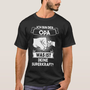 Camiseta Mens Ich bin der Opa Großvater