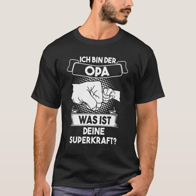 Camiseta Mens Ich bin der Opa Großvater (Anverso)