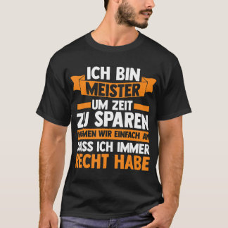 Camiseta Mens Ich bin Meister Meister Handwerker T-Shirt