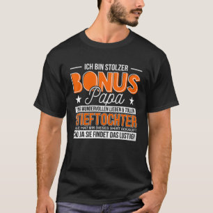 Camiseta Mens Ich Bin Stolzer Bonus Papa Stepgirl Boots