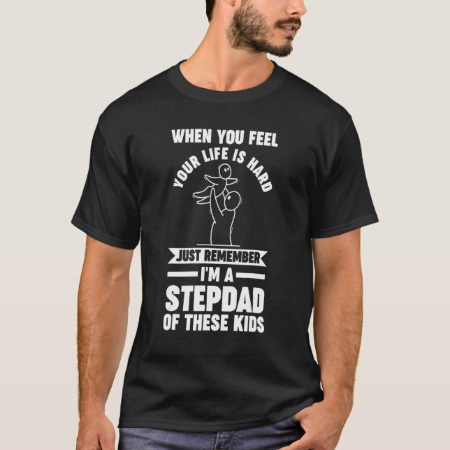 Camiseta Mens I'm a Stepdad of these kids Stepdad (Anverso)