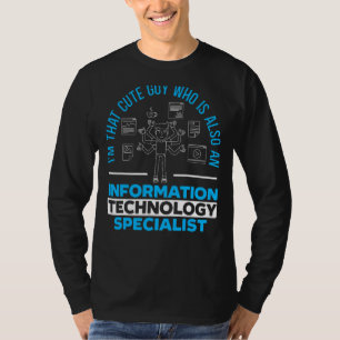 Camiseta Mens Information Technology Specialist Computer Jo