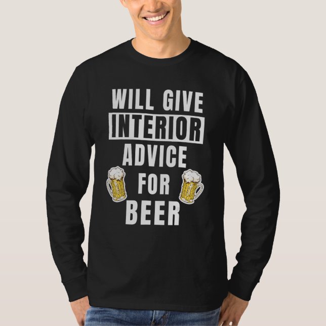 Camiseta Mens Interior Advice For Beer Decoration Funny Int (Anverso)