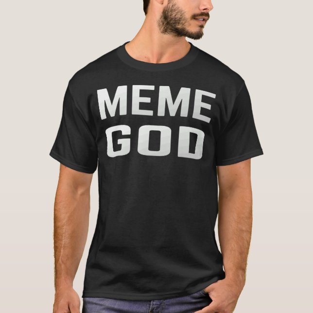 Camiseta Mens Internet Memes de Dios (Anverso)