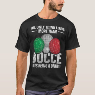Camiseta Mens Italy Bocci Bocce Ball Cita para una obra de 