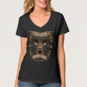 Camiseta Mens Jäger Ich Liebe Meine Frau Jagen Gehen Quote