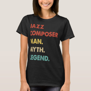 Camiseta Mens Jazz Composer Man Myriend