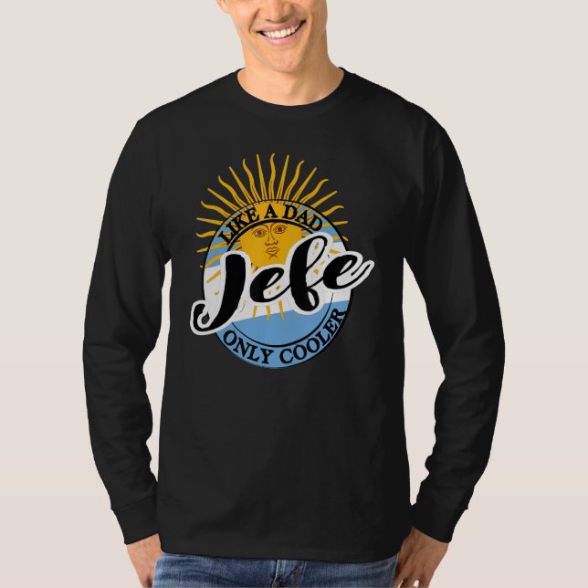 Camiseta Mens Jefe Dad in Spanish Argentina (Anverso)