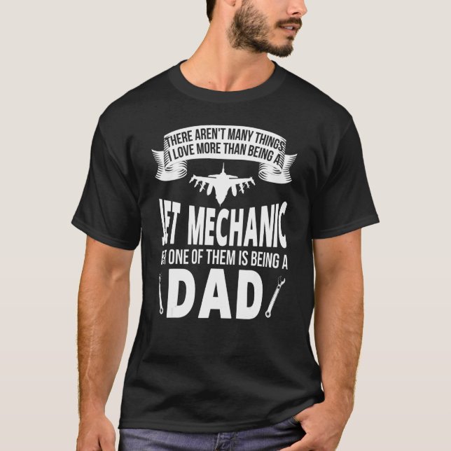 Camiseta Mens Jet Mechanic Dad (Anverso)