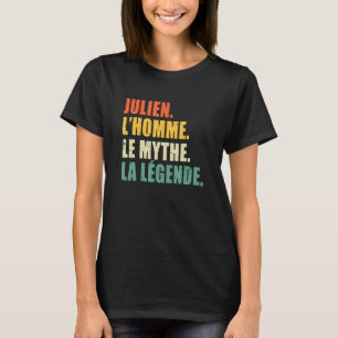 Camiseta Mens Julien L'Homme Le Mythe La Legende Original