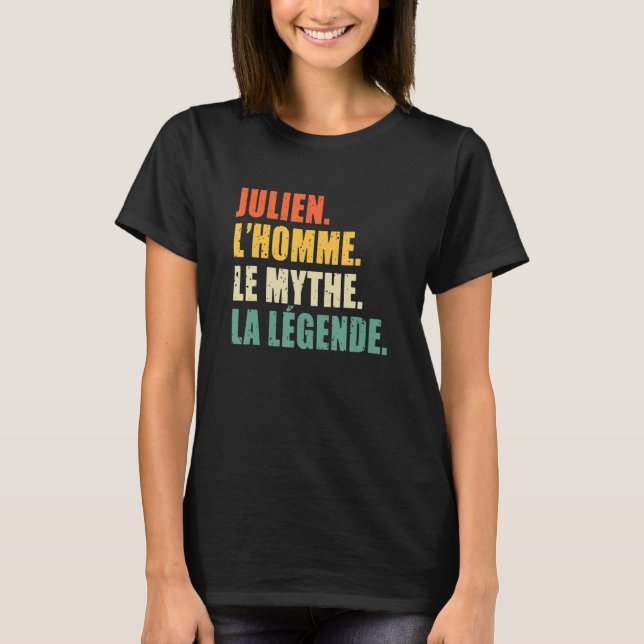 Camiseta Mens Julien L'Homme Le Mythe La Legende Original (Anverso)