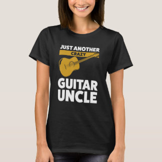 Camiseta Mens just another crazy guitar uncle guitar guitar