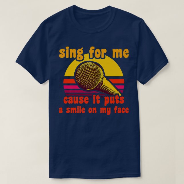 Camiseta Mens Karaoke Singer Quote Party Music Singing Kara (Diseño del anverso)
