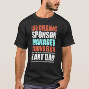 Camiseta Mens Kart Dad Kart Carreras Go Karting Racer