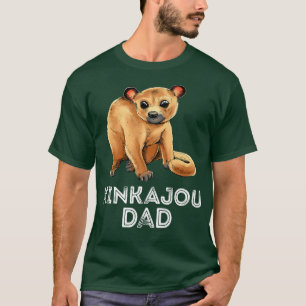 Camiseta Mens Kinkajou Dad Father Honey Bear Night Ape Kink