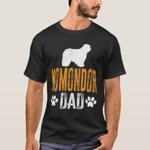 Camiseta Mens Komondor Dad Dad Dad Gire Dog Daddy Komondor