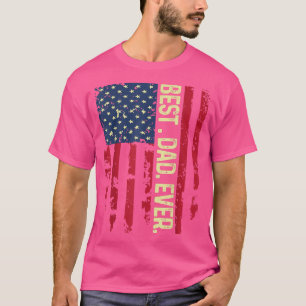 Camiseta Mens La Bandera De Los Estados Unidos Mejor Papá D