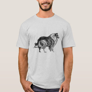 Camiseta Mens Lassie Collie Dog