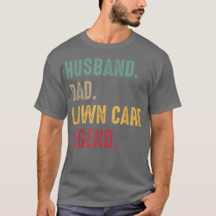 Camiseta Mens Lawn Mowing Lawn Care Workers Husband Dad Law