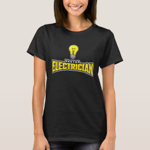 Camiseta Mens Lineman Luz Bombilla Eléctrica Maestro Electr