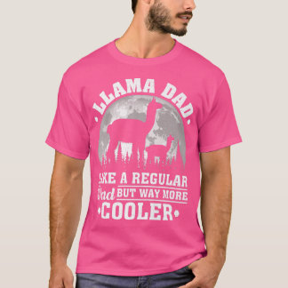 Camiseta Mens Llama Dad Like A Regular Dad Funny Llama Fath