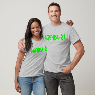 Camiseta Mens Long Sleeve Raglan Basic T-Shirt w/ Agenda-21