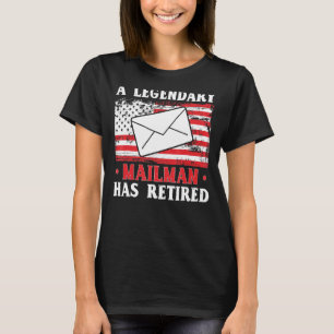 Camiseta Mens Mailman Ha Retirado A Trabajador Postal Del