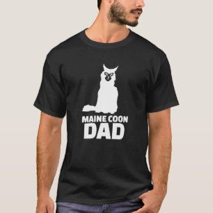 Camiseta Mens Maine Coon Cat Dad