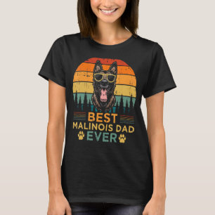 Camiseta Mens Malinois Dog Vintage Mejor Fath Malinois