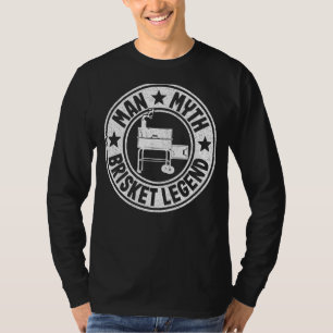 Camiseta Mens Man Myth Brisket Legend Dad Barbecuing