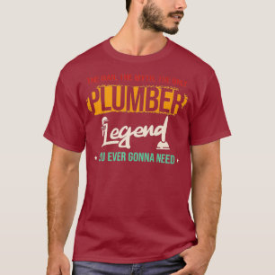 Camiseta Mens Man Myth Legend Plumbing Tech