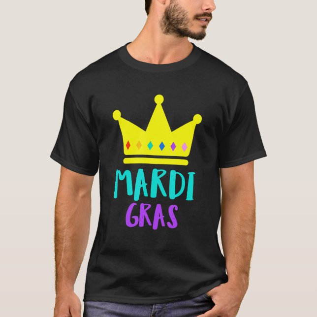Camiseta Mens Mardi Gras para hombres Mardi Gras Ropa Mardi (Anverso)
