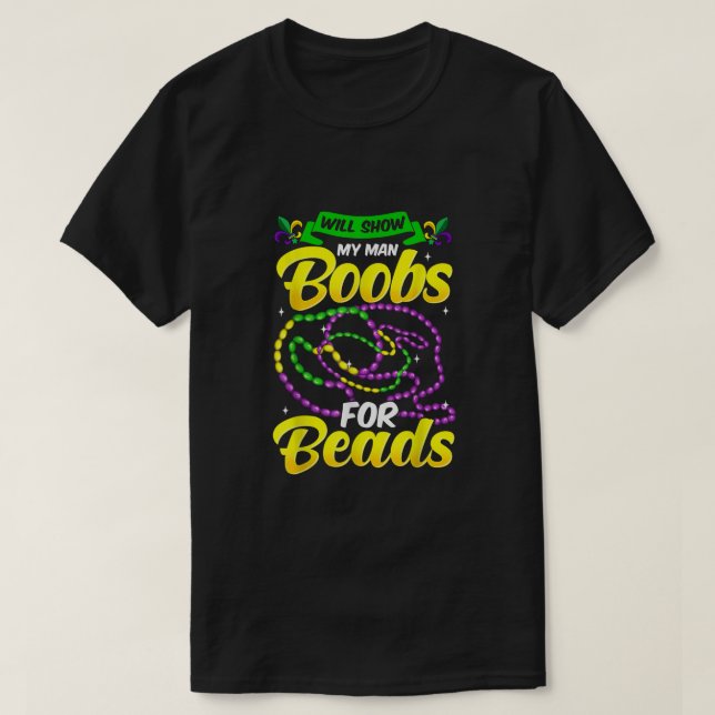Camiseta Mens Mardi Gras Vestimenta Mens Mardi Gra Shirard (Diseño del anverso)