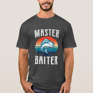 Camiseta Mens Master Baiter Funny Fishing 