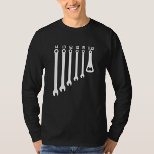 Camiseta Mens Mechanic Car Beer Alcohol Craftsman