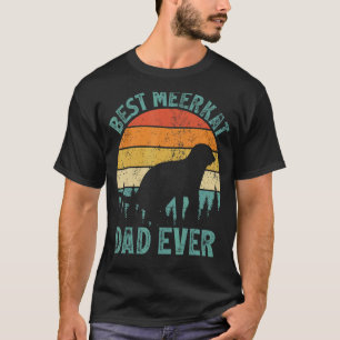 Camiseta Mens Meerkat Vintage Mejor Padre De Meerkat