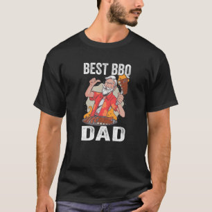 Camiseta Mens Mejor BBQ Papá Barbacoa Fumador Carne BBQ Gri
