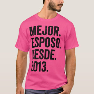 Camiseta Mens Mejor Esposo Desde 2013 Novena historia boda