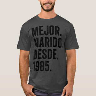 Camiseta Mens Mejor Marido Desde 1985 37º aniversario boda