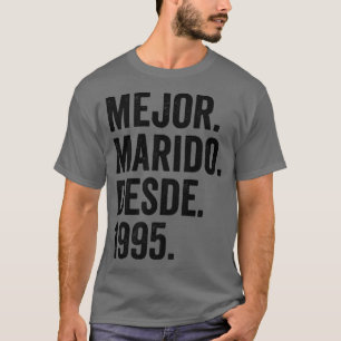 Camiseta Mens Mejor Marido Desde 1995 27º aniversario boda