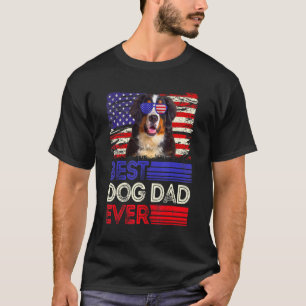 Camiseta Mens Mejor Montaña de Berna Papá Nunca Bandera Est