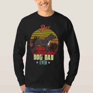 Camiseta Mens Mejor Staffordshire Bull Terrier Dad Nunca Da