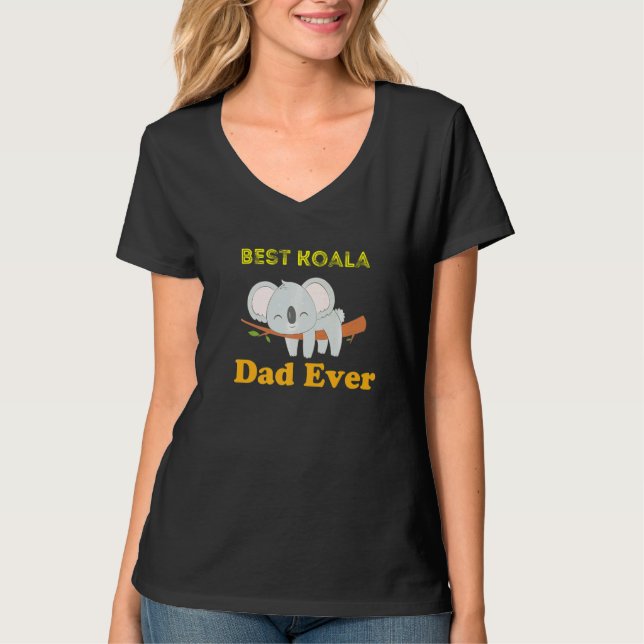 Camiseta Mens Mens Best Koala Ever Daddy Koala Bear Animal  (Anverso)