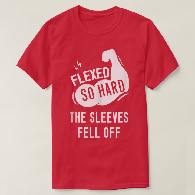 Camiseta Mens Men's Fleed so Hard The Sleeves Fell Off Funn (Diseño del anverso)