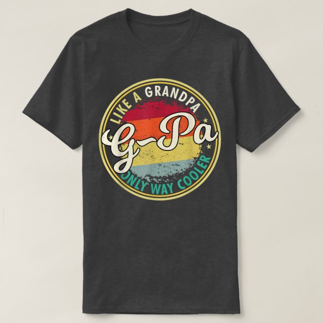 Camiseta Mens Mens GPa como un abuelo sólo muy genial (Diseño del anverso)